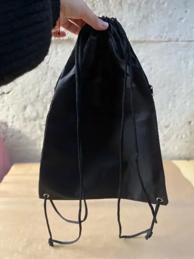 Mochila saco deportiva Fluminense negra - miniatura 3