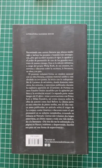 Libro '¿Por qué escribir?' de Philip Roth - miniatura 2