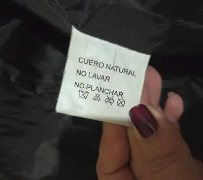Chaqueta de cuero natural negra para mujer - miniatura 2