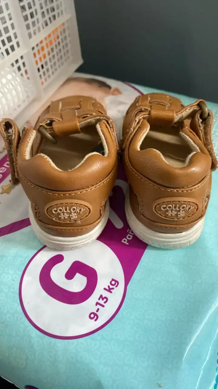 Sandalias de cuero para bebé Colloky - 4