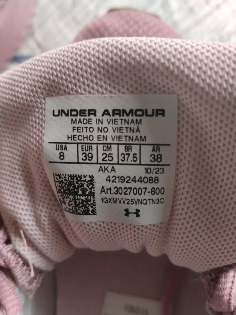 Zapatillas deportivas rosadas Under Armour - 3