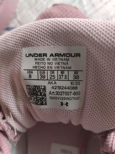 Zapatillas deportivas rosadas Under Armour - miniatura 3
