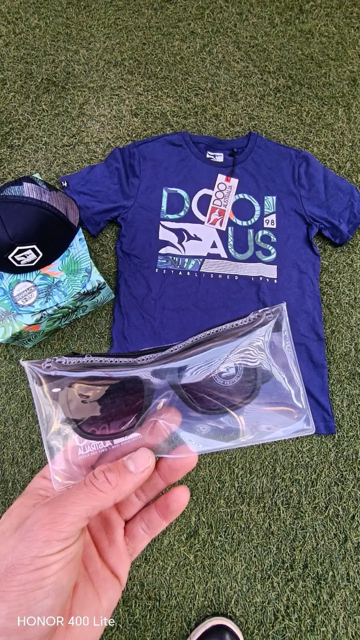 Set de polera, gorra y lentes Doo Australia azul - 3
