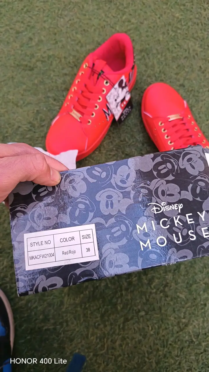 Zapatillas rojas Disney Mickey Mouse talla 38