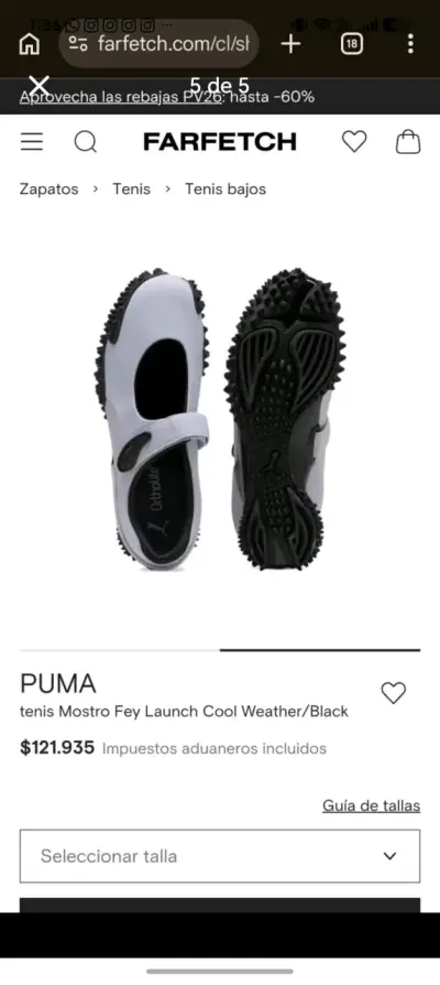 Zapatillas Puma Monstro Fey Launch blancas - miniatura 5