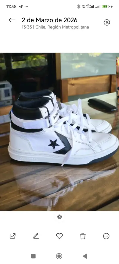 Zapatillas Converse, High Top, blanco y negro! - miniatura 1