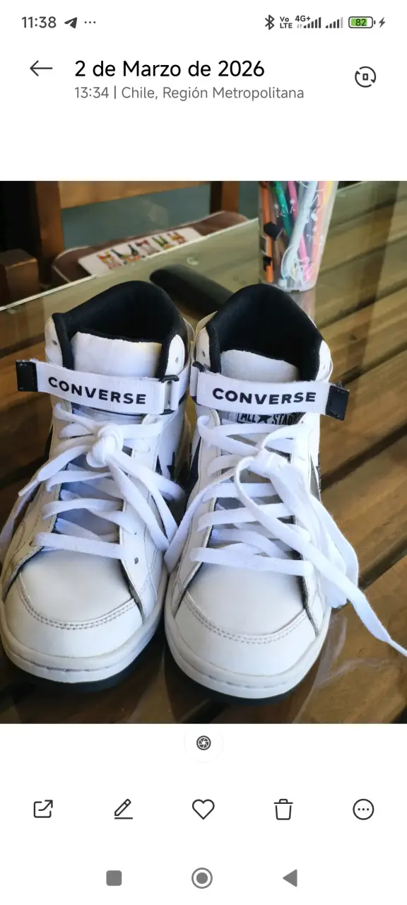 Zapatillas Converse, High Top, blanco y negro! - 2