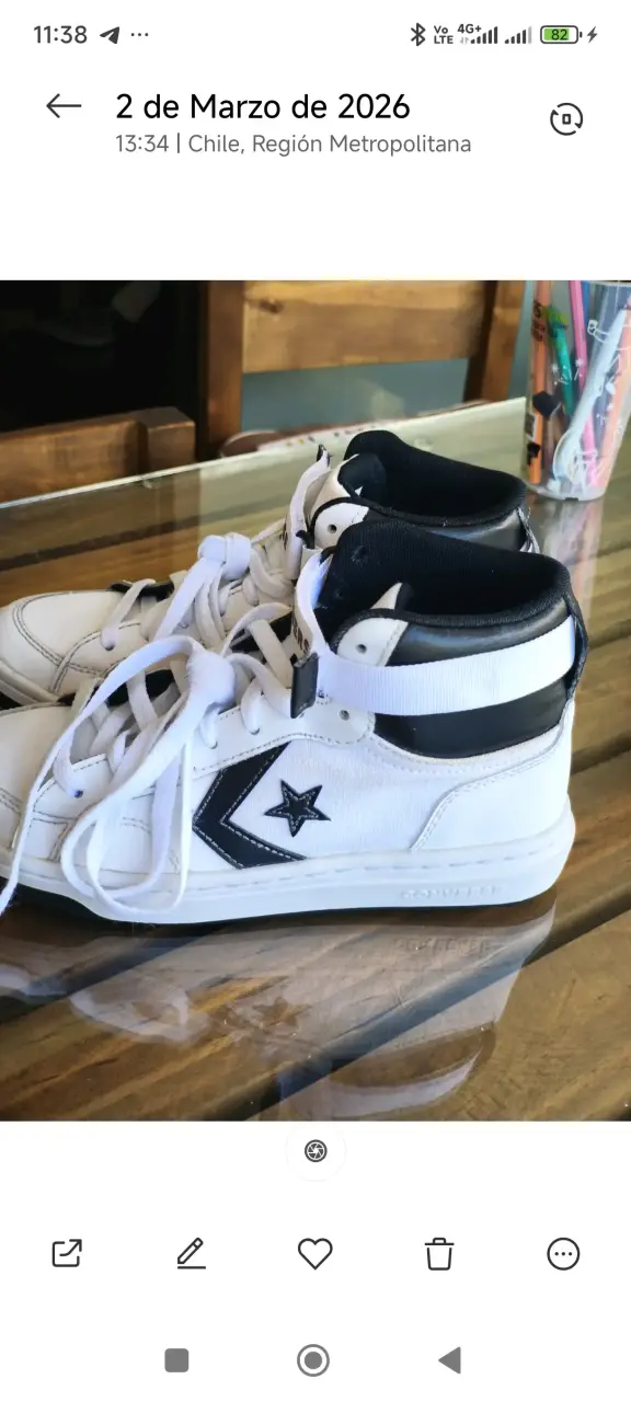Zapatillas Converse, High Top, blanco y negro! - 3