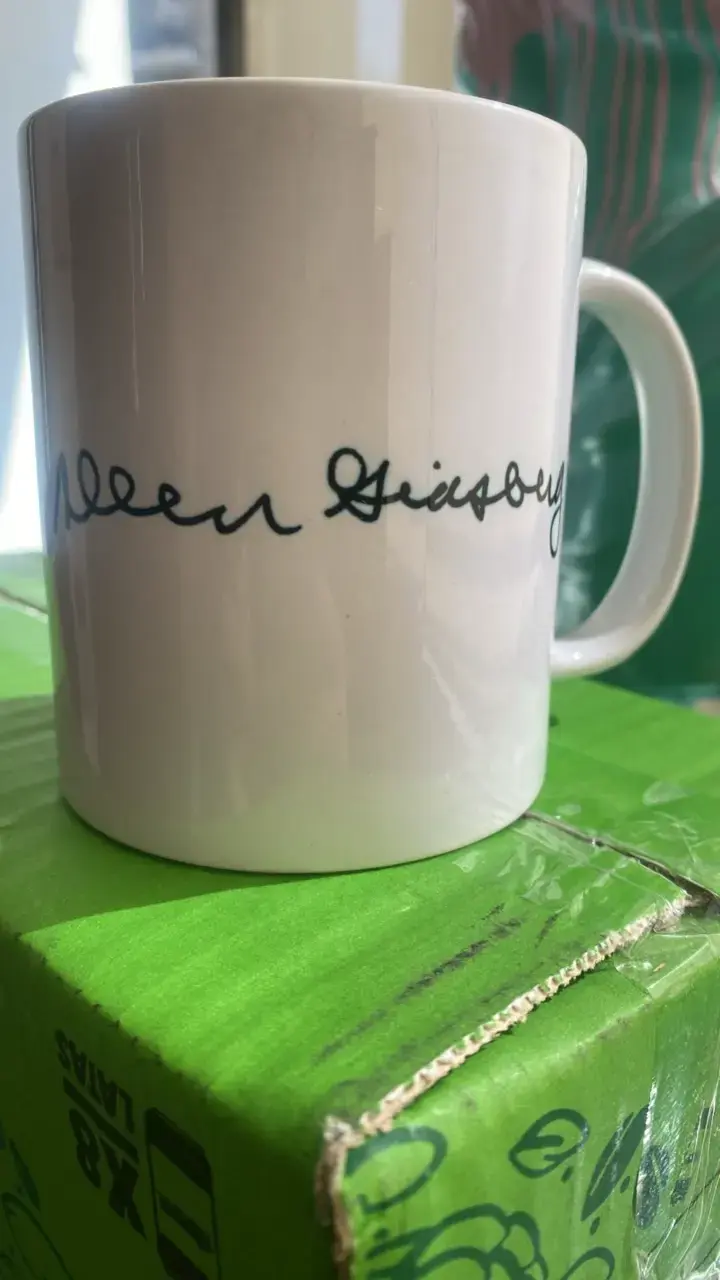 Taza de cerámica con diseño de Allen Ginsberg - 2