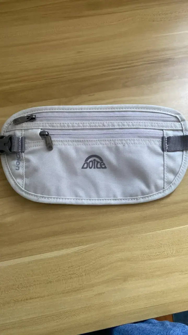 Riñonera de viaje Doite gris con múltiples bolsillos - 1