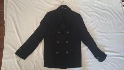 Abrigo negro para hombre - miniatura 1