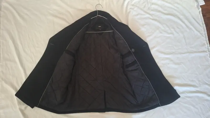 Abrigo negro para hombre - 2
