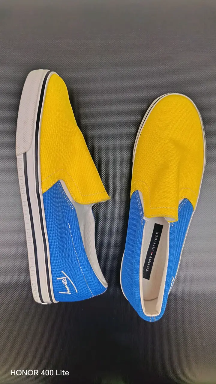Panchitas Tommy Hilfiger azul y amarillo - 2