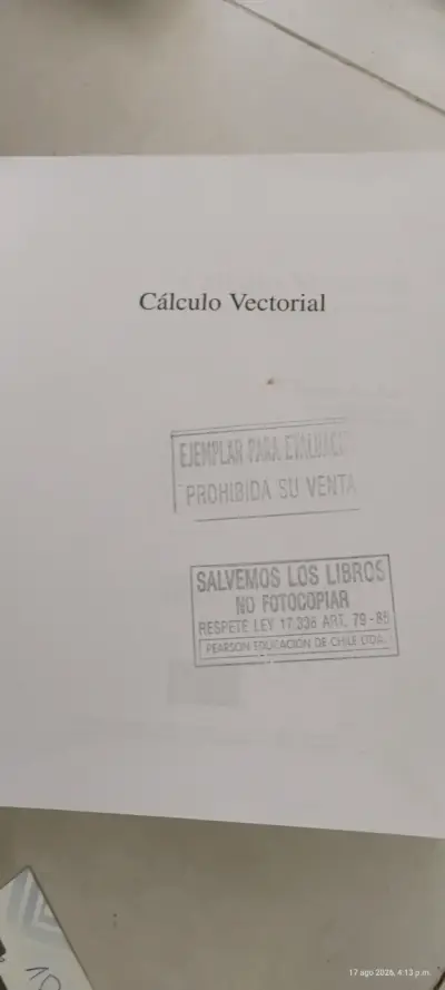 Libro Cálculo Vectorial de Claudio Pita Ruiz - miniatura 4