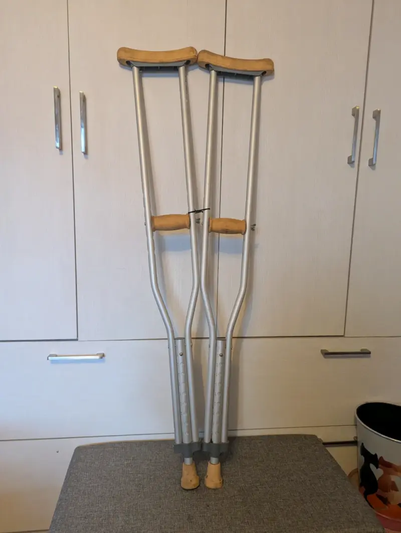 Muletas ajustables de aluminio Apex - 1