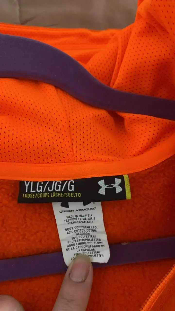 Polerón con capucha naranja Under Armour - 3
