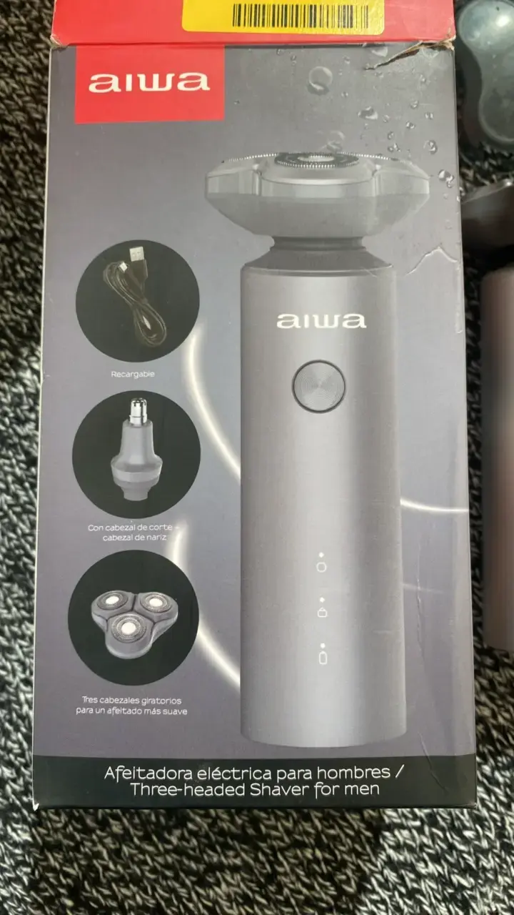 Afeitadora eléctrica recargable Aiwa para hombres - 1