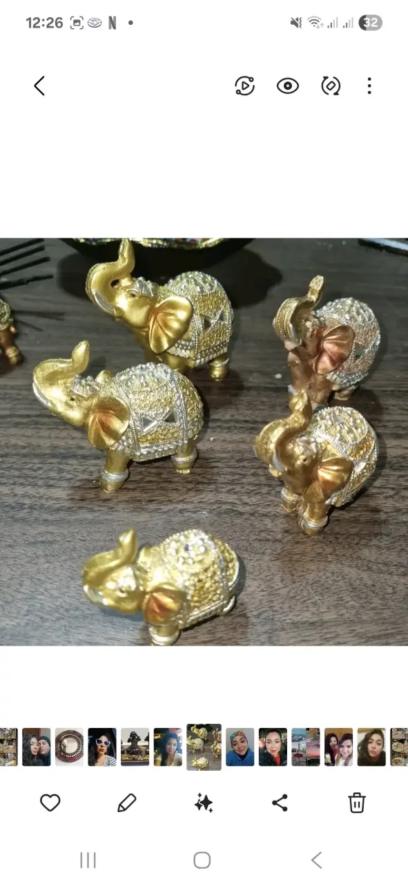 Elefantes Decorativos Dorados