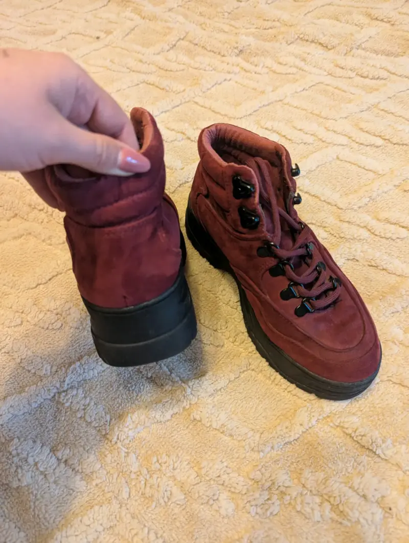 Botines de burdeos 35 y medio - 1