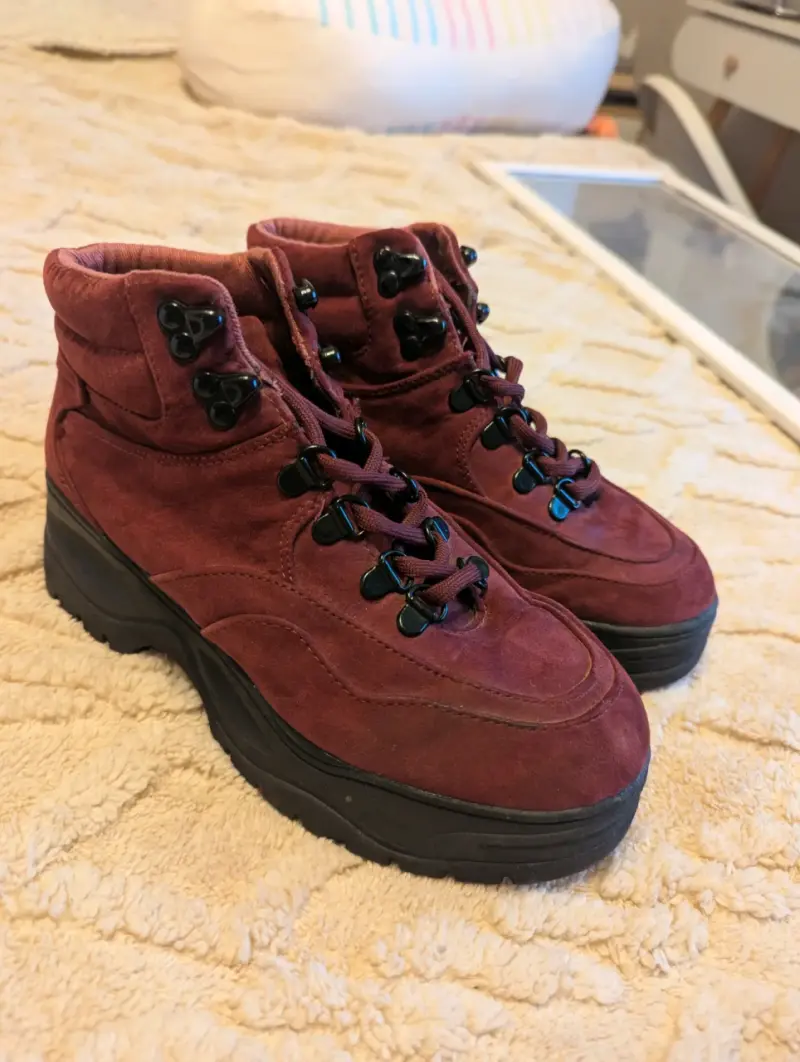Botines de burdeos 35 y medio - 2