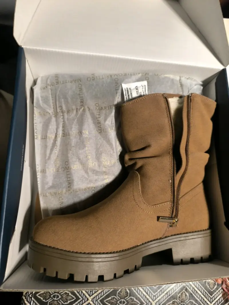 Botas de mujer camel con forro interior - 3