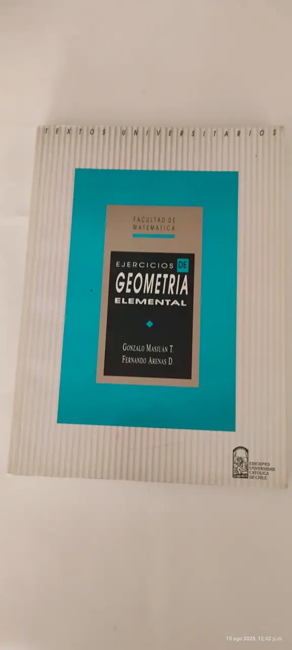 Libro Ejercicios de Geometría Elemental Gonzalo Masjuán - 1