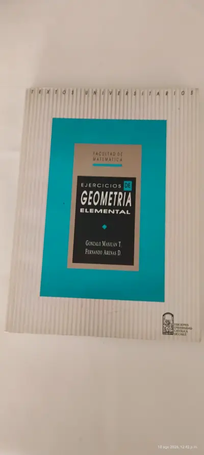 Libro Ejercicios de Geometría Elemental Gonzalo Masjuán - miniatura 1