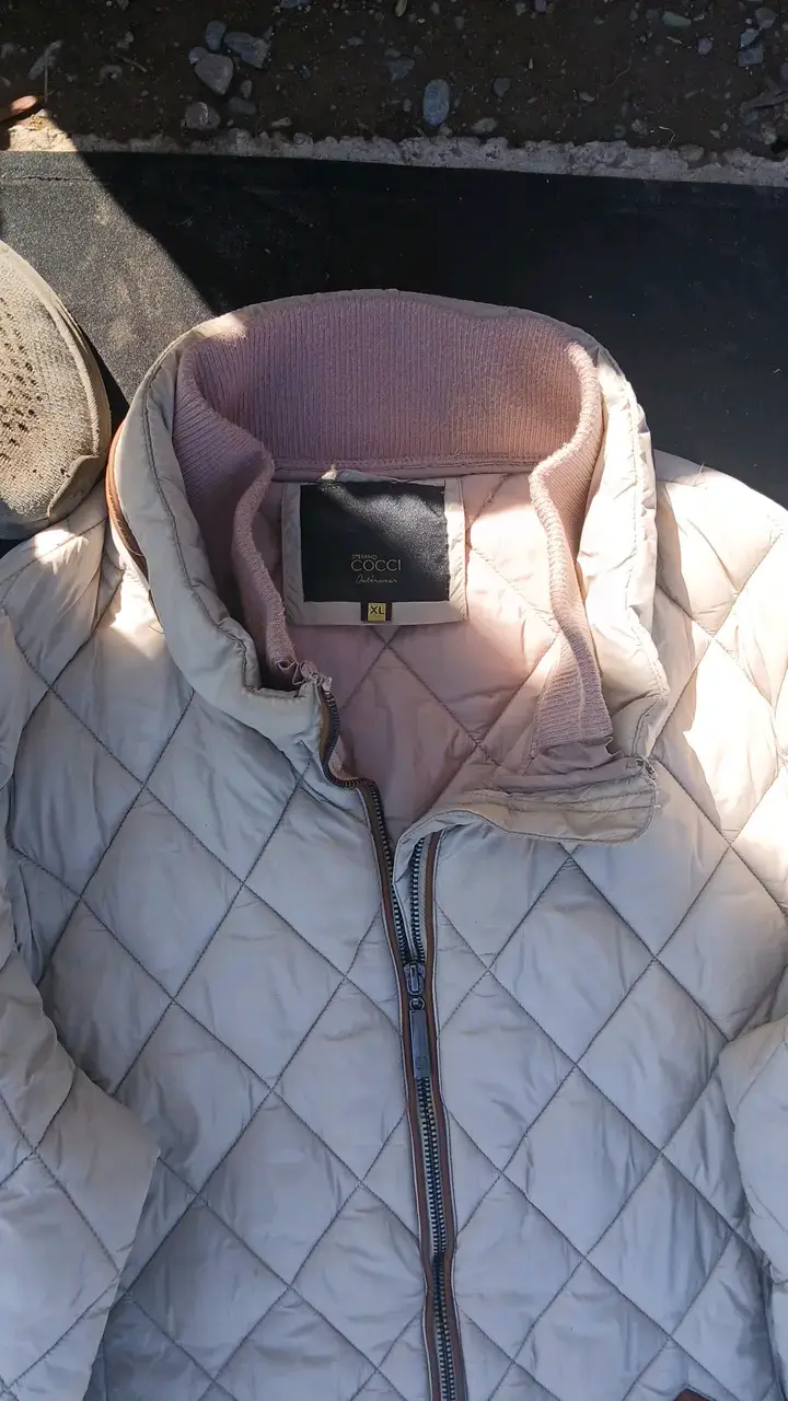 Chaqueta acolchada beige Stefano Cocci XL