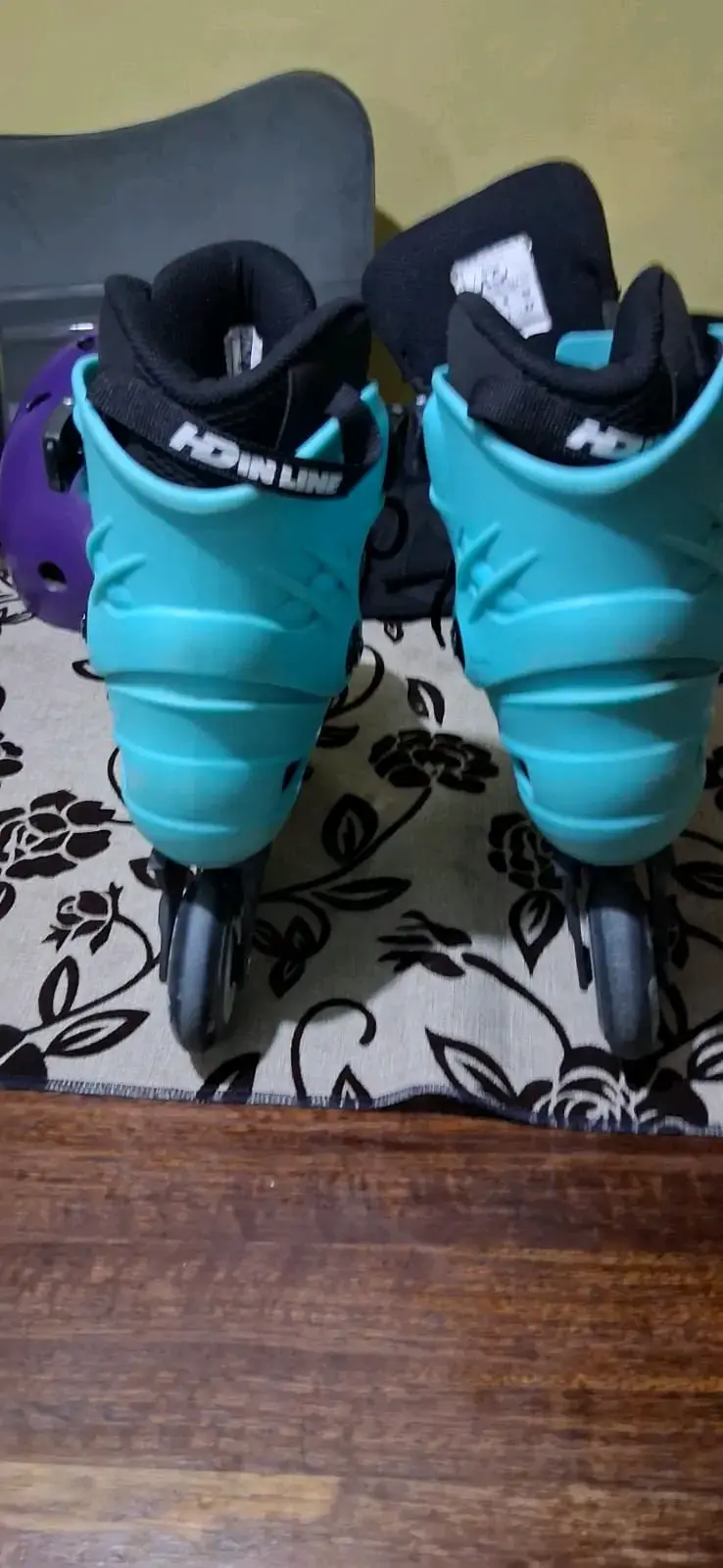 Patines en línea HD Inline con casco y protecciones - 3