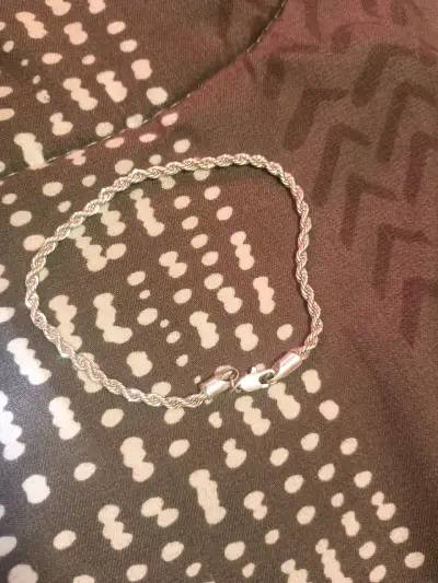 Pulsera de plata trenzada elegante 925 - miniatura 4