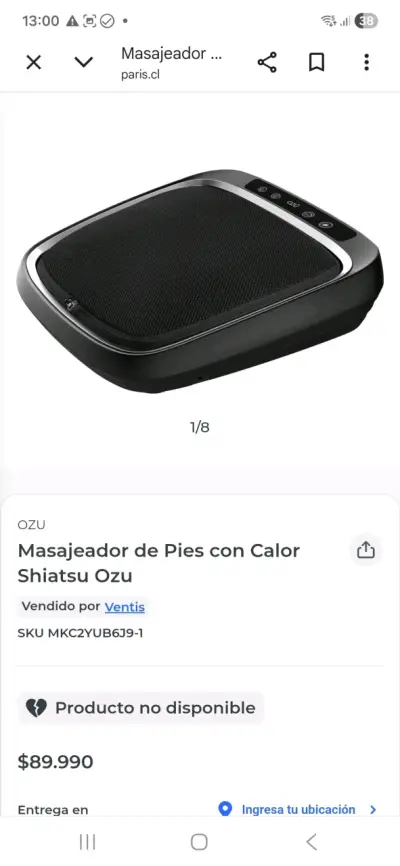 Masajeador de Pies con Calor Shiatsu Ozu - miniatura 2