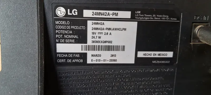 Tv LG 24 pulgadas HD modelo 24MN42A - 1