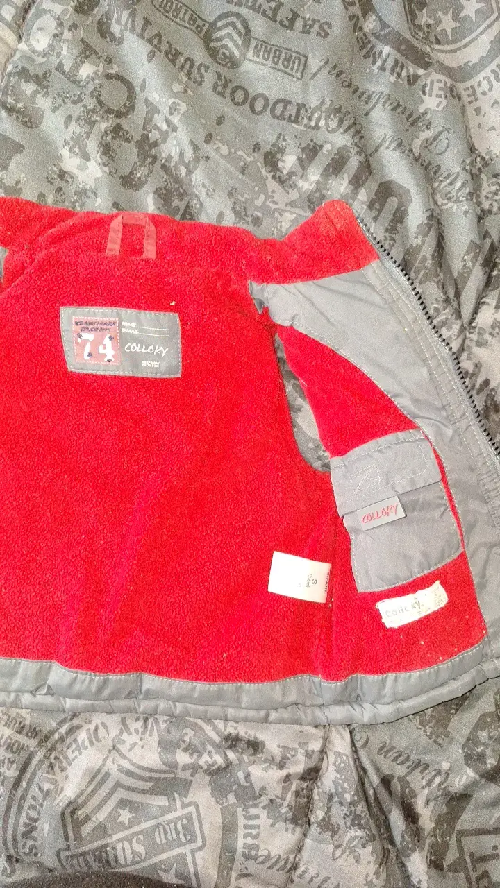 Parka sin mangas gris para bebé - 3