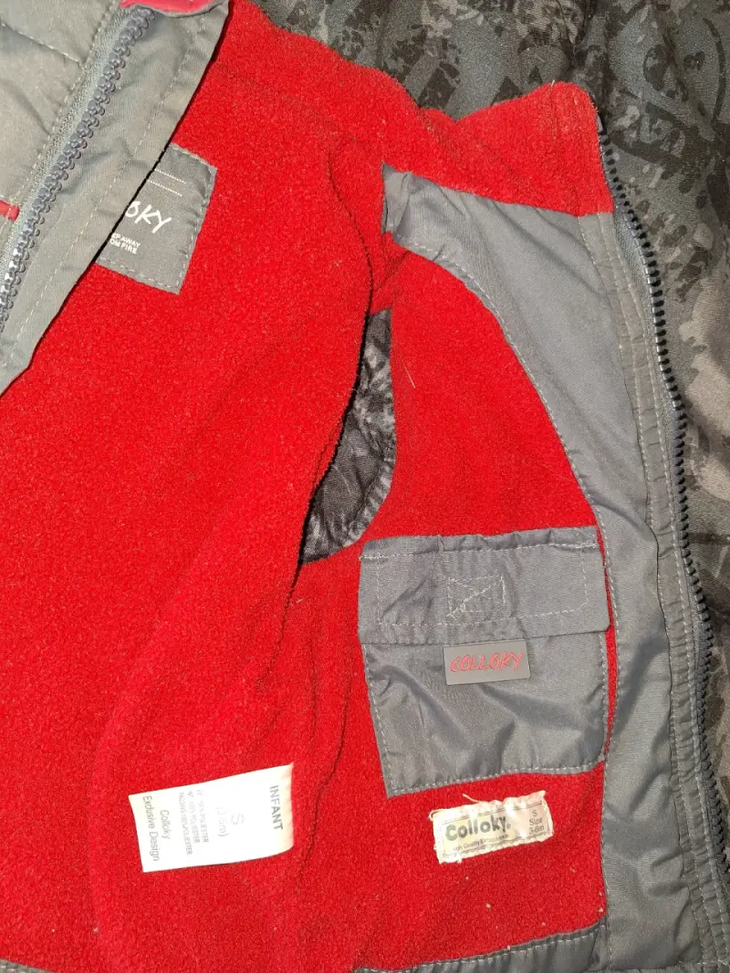Parka sin mangas gris para bebé - 4