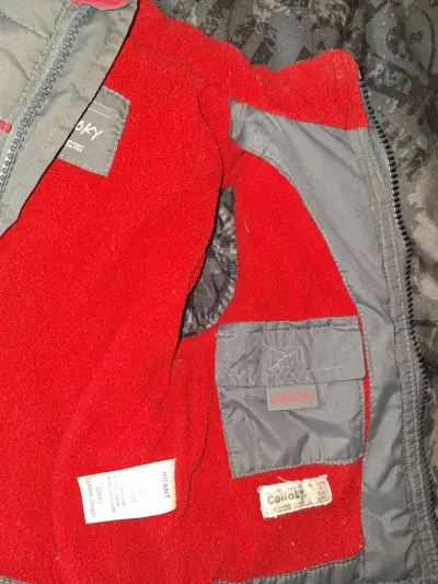 Parka sin mangas gris para bebé - miniatura 4
