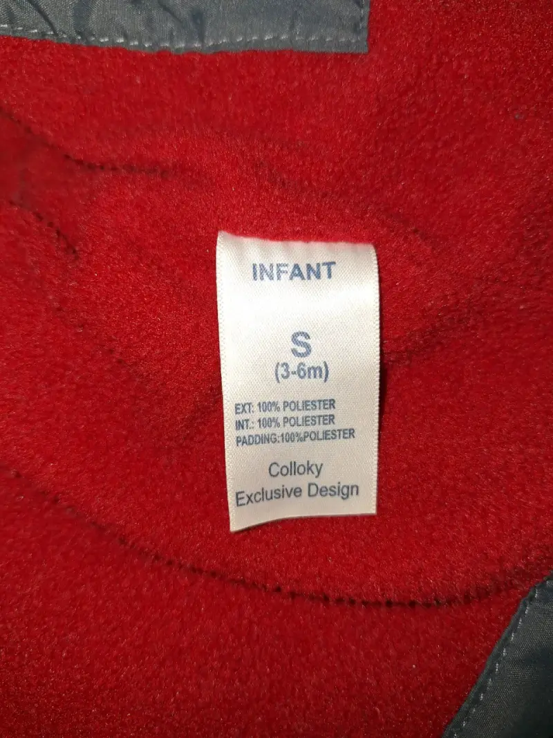 Parka sin mangas gris para bebé - 5