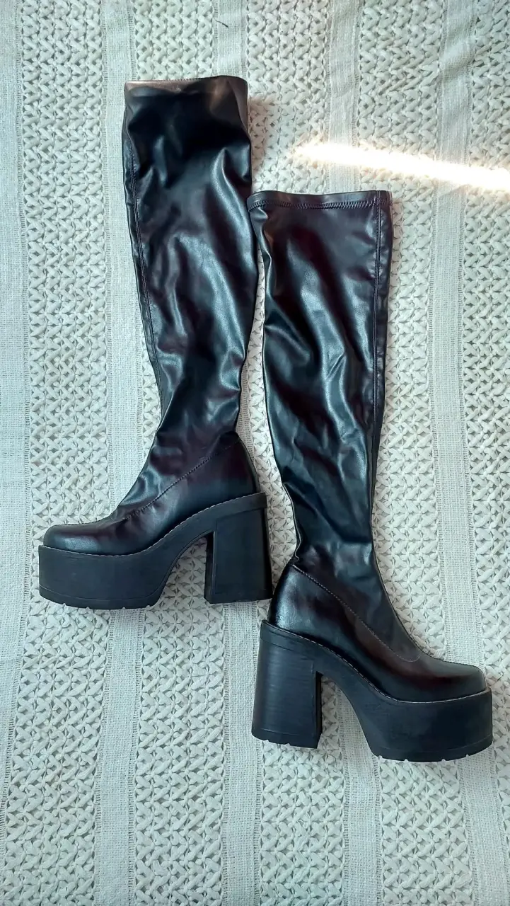 Botas negras de plataforma CMORAN - 3