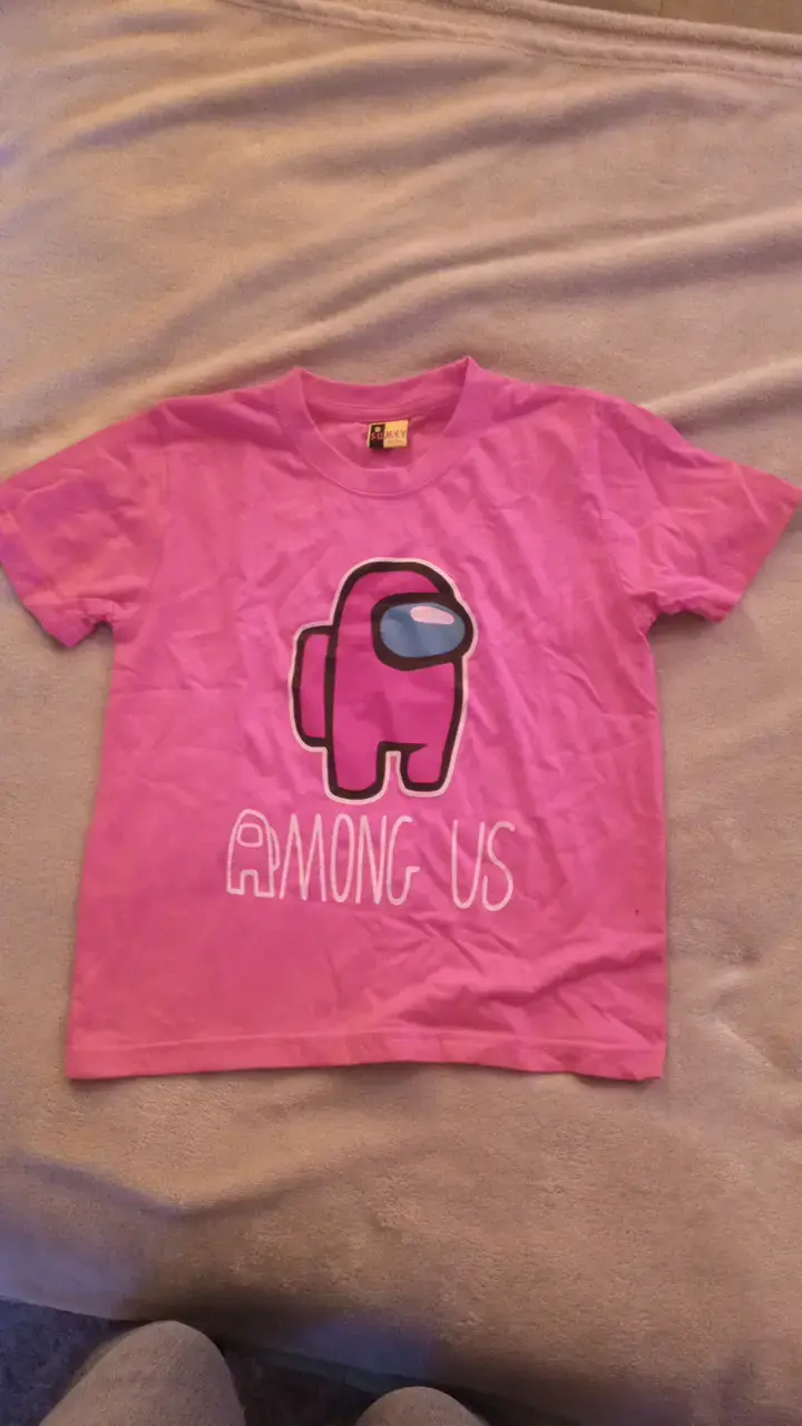 Polera rosa Among Us para niños - 1