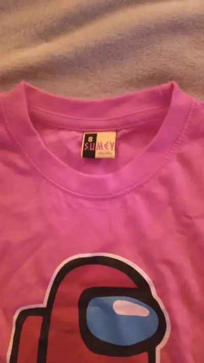 Polera rosa Among Us para niños - miniatura 2