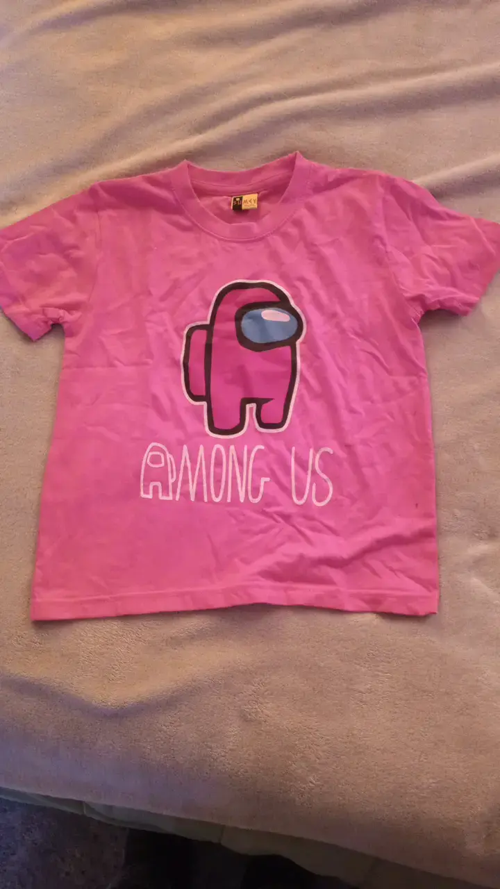 Polera rosa Among Us para niños - 3