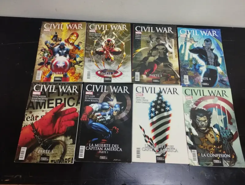 Colección de cómics Civil War Marvel completa