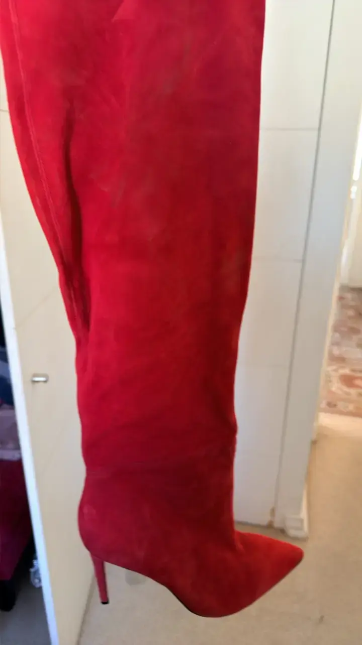Botas altas rojas de gamuza Aldo - 4