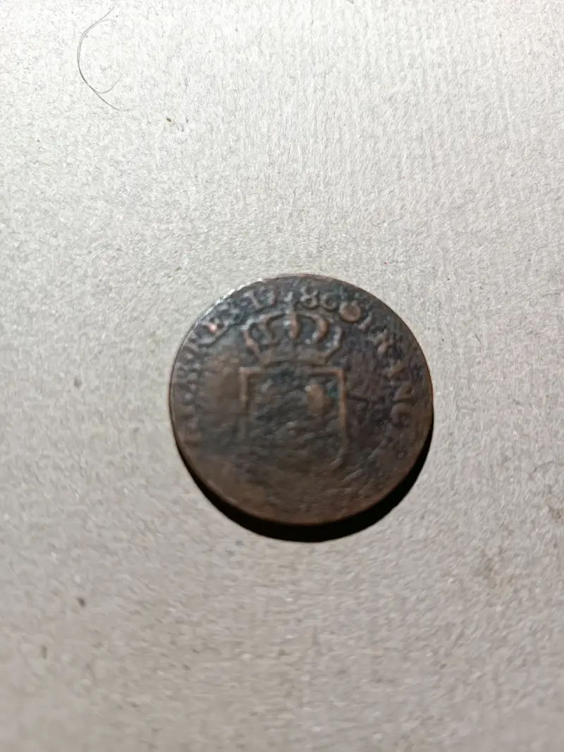 Moneda antigua año 1786 de colección Francesa - 2