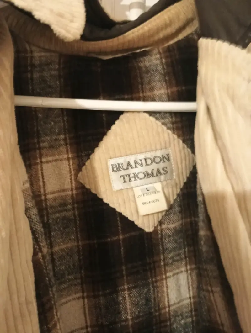 Abrigo de pana beige Brandon Thomas - 3