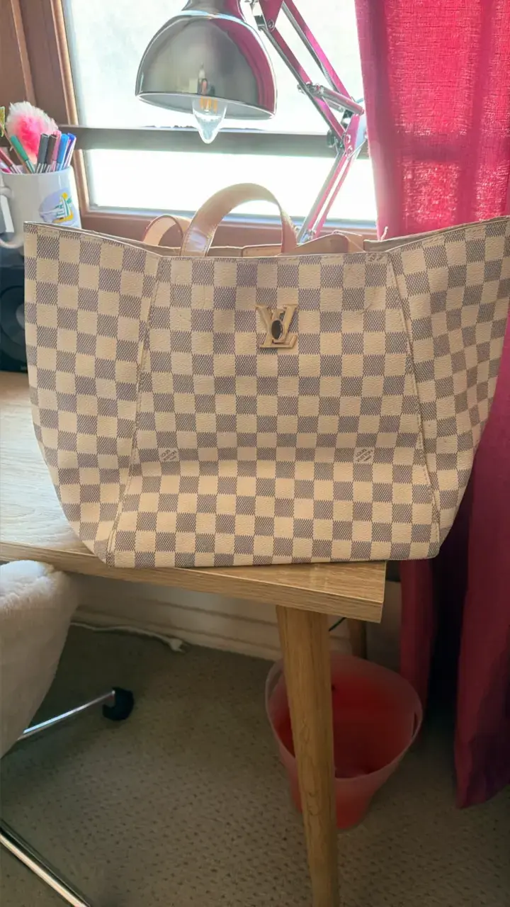 Bolso de mano Louis Vuitton Damier Azur