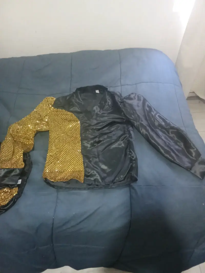 Traje caporal niño  negro y dorado con sombrero - 2