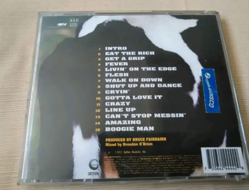 CD de rock. Aerosmith, Get a Grip, año 1993 - 2