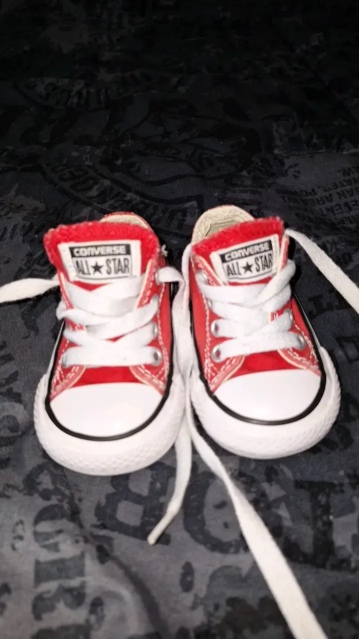 Zapatillas Converse All Star rojas para bebé - 2