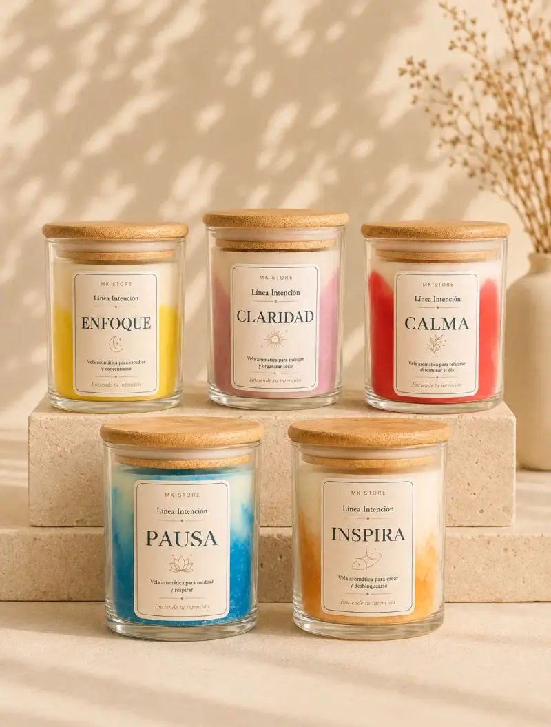Set de Velas Aromáticas MK Store Línea Intención - 1