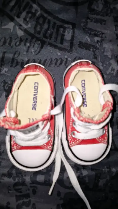 Zapatillas Converse All Star rojas para bebé - miniatura 3